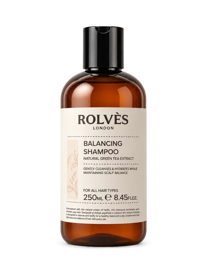 ROLVÈS vegan arındırıcı şampuan, yeşil çay özlü, 250 ml