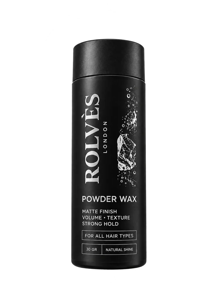 ROLVES Power Wax 30 g pudra wax, siyah şişenin ön görünümü