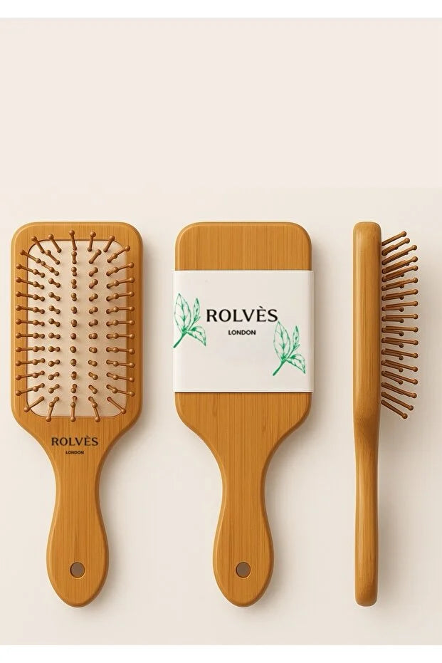 ROLVES Bambu Saç Fırçası & Masaj Tarağı