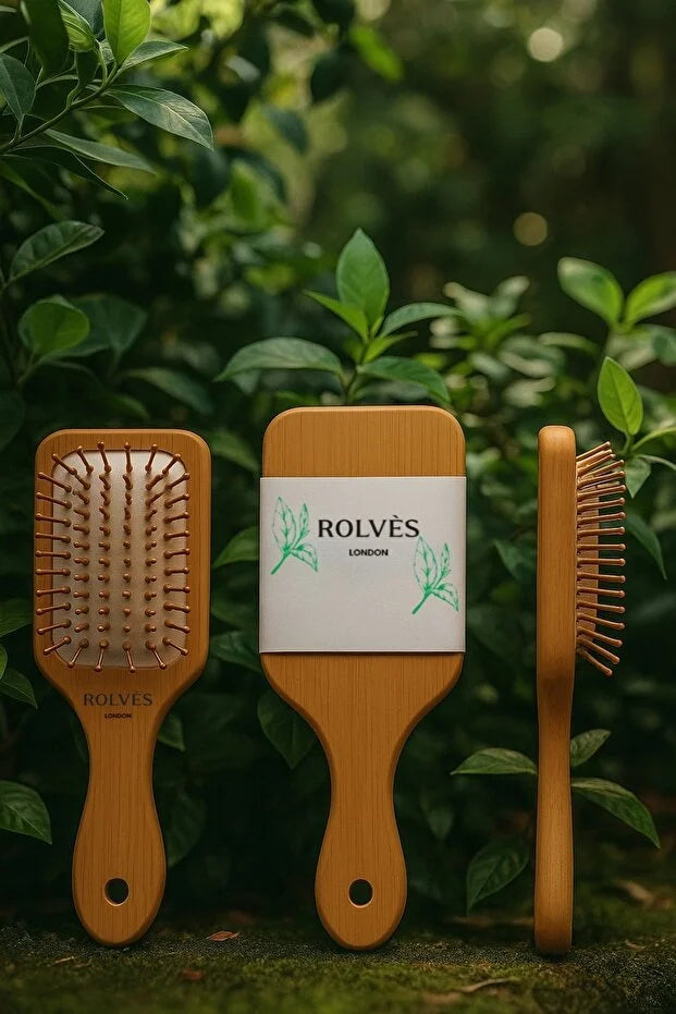 ROLVES Bambu Saç Fırçası & Masaj Tarağı