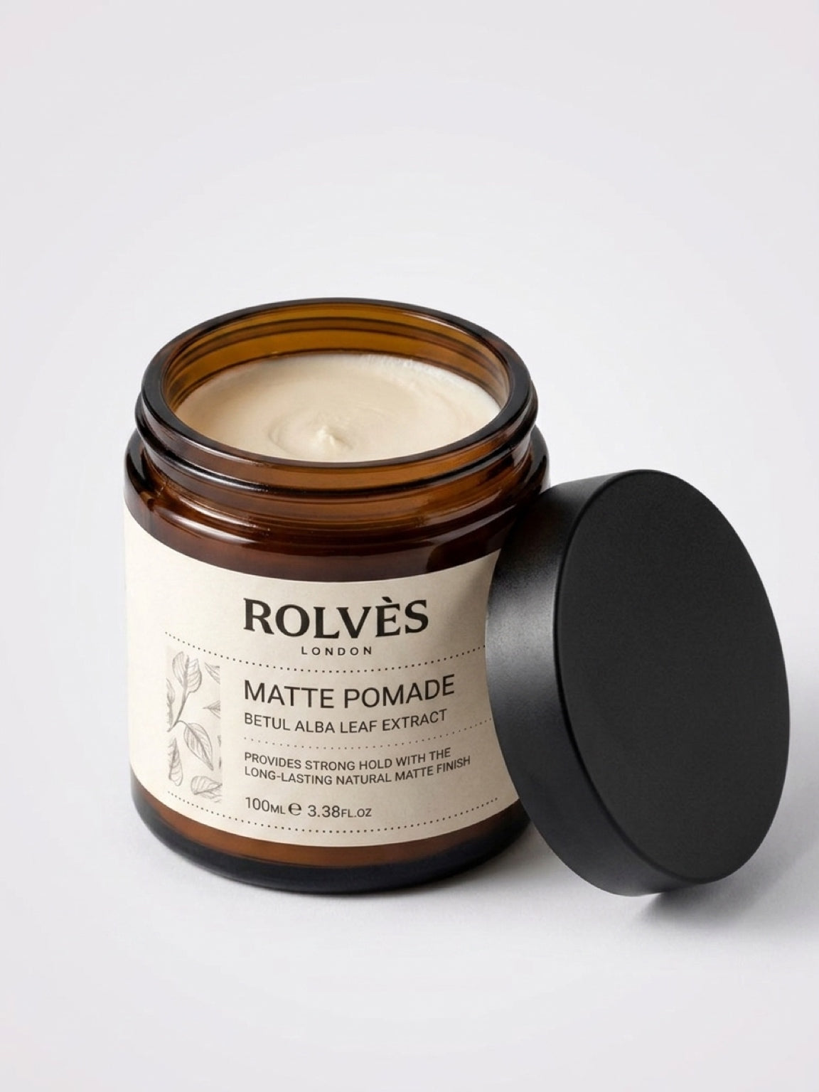 ROLVES Matte Pomade Wax 100 ml | Sert Tutuş ve Doğal Parlaklık