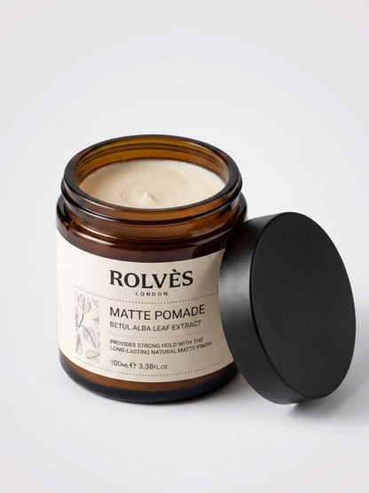 ROLVES Matte Pomade Wax 100 ml | Sert Tutuş ve Doğal Parlaklık