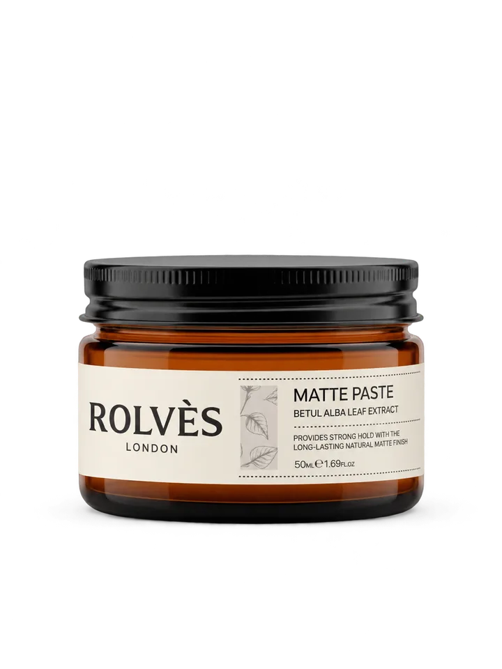 ROLVÈS Matte Paste orta tutuş saç şekillendirici kavanoz